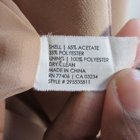 Club Monaco Open Front Collarless Blazer Women's 6 Beige Formal Business 422 - Picture 4 of 12